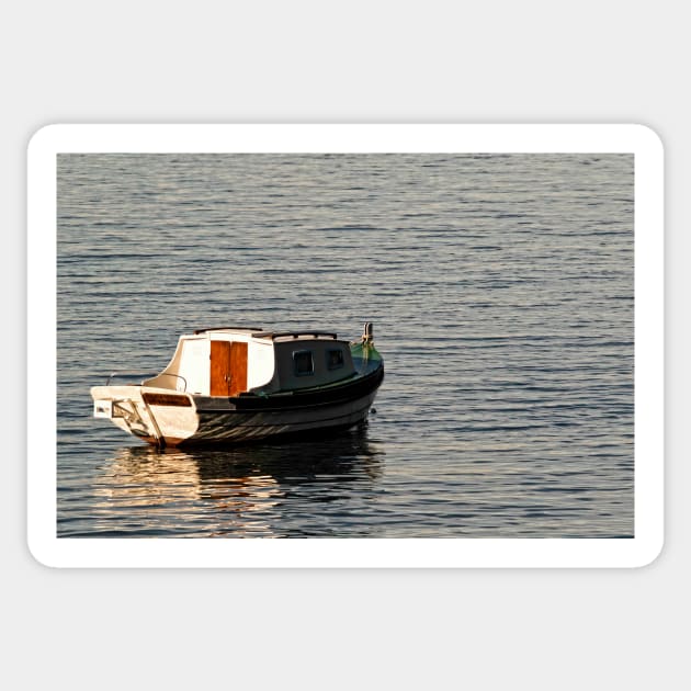 From Casilhas to Boca Do Vento - 7 - Boat On The River © Sticker by PrinceJohn